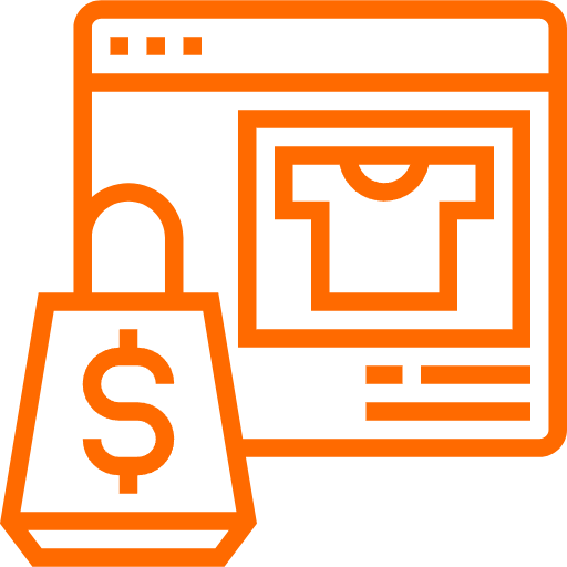 Ilustración de tienda online y comercio electrónico